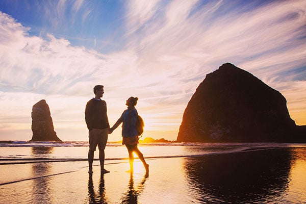 Haystack Rock in Cannon Beach Oregon